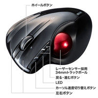 サンワサプライ Bluetooth4.0トラックボール MA-BTTB1BK 1個（直送品）