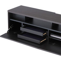 HAMILeX Badic（バディック）シリーズ リビングボード テレビ台 ブラック木目柄 幅1200×奥行350×高さ398mm B-7302 1台（直送品）