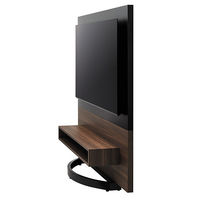 HAMILeX Walmore（ウォルモア） テレビスタンド ブラック 棚板寸法：幅498.5×奥行380mm WA-8315 1台（直送品）