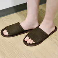 三和 高品質スリッパ 使い捨て　ブラウン(1足個包装) S-15V-1-30 1ケース（30足）（直送品）