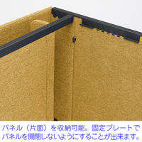藤沢工業 TOKIO パーソナルブース 幅1200×奥行1150×高さ1600mm イエロー LDP-BTA-1212 YE 1台（取寄品）