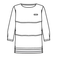 サーヴォ カットソー 七分袖 レディース 事務服 ライトグレー L GCSL-2609-B1 1着（直送品）