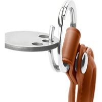 PGA AirTag用 PUレザーキーリング ブラウン PG-ATPU03BR 1個（直送品）