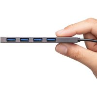 サンワサプライ USB3.2 Gen1 4ポート スリムハブ USB-3H423SN 1個