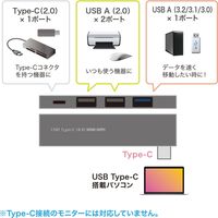サンワサプライ USB Type-C コンボ スリムハブ USB-3TCH21SN 1個（直送品）