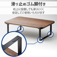 ディスプレイスタンド モニター台  キーボード収納(29.5cmまで) チーク調 PCA-DPSW3812TK エレコム 1個