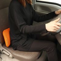 クラスアップ クッション ランバーサポート ウレタン メッシュ 低反発 オレンジ 387518 1個（直送品）