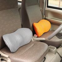 クラスアップ クッション ランバーサポート ウレタン メッシュ 低反発 グレー 387520 1個（直送品）