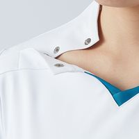 住商モンブラン スクラブ 兼用 半袖 白/バーガンディ 72-1378 1枚　スクラブ（直送品）