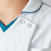 住商モンブラン スクラブ レディス 半袖 白/ターコイズ 73-2274 1枚　スクラブ（直送品）