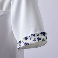 住商モンブラン スクラブ レディス 半袖 オフホワイト/バイオレット LW611-16 1枚　スクラブ（直送品）