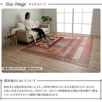 イケヒコ イビサ ラグ 2000×2500mm ブラウン 1320370060601 1枚（直送品）