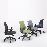 中央可鍛工業 レクチェ オートバランスチェア ローバック ブルー NC-R100　BL 1脚（取寄品）