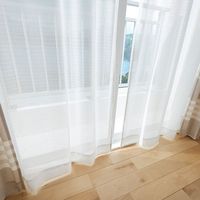 スミノエ コルネ セミオーダー レースカーテン ソステ 2900×1040mm ナチュラルホワイト １セット(2枚入)（直送品）