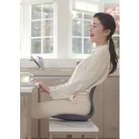 ドリームズ カム トゥルー 姿勢を正す 天使の椅子 黒 a2698010 1個（直送品）