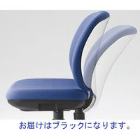 プラス 事務イス プリセア BK KC-K53SL-AN 1脚 ブラック オフィスチェア ハイバックチェア 布張り キャスター付き