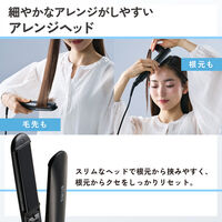 ヘアーアイロン マイナスイオン ストレートアイロン ナノセラミック ブラック TEC-B055S-K テスコム 1個（直送品）