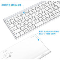 キーボード ワイヤレス Bluetooth テンキー付/JIS配列/パンタグラフ/超薄型 IC-BK22-SL iClever