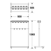 テラモト コアラモップハンガーＡ型（１２本掛）  掃除用具収納  CE4914100　1台