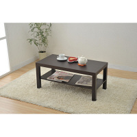 YAMAZEN（山善）　ミニテーブルロー　ダークブラウン　幅900×奥行450×高さ400mm　1台　（直送品）