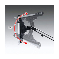 サンワサプライ　7～11インチ対応iPad・タブレット用アーム（壁面用）　ブラック　（直送品）