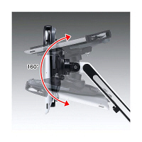 サンワサプライ　7～11インチ対応iPad・タブレット用アーム　ホワイト　（直送品）