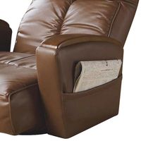 宮武製作所　肘付本革座椅子-風雅-　ブラウン　（直送品）