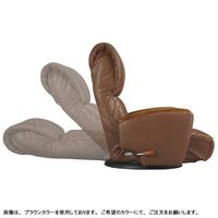 宮武製作所　肘付本革座椅子-風雅-　アイボリー　（直送品）