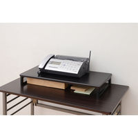 YAMAZENデスク上スタンド 机上台 モニター台 幅590×奥行250×高さ80mmブラック/ブラックDTS-5925(BK/BK)