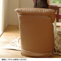 ミヤタケ（宮武製作所）　スーパーソフトレザー座椅子　-彩-　ブラック　YS-1310　BK　（直送品）