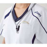 アシックス スクラブジャケット(男女兼用) 半袖 3L CHM301-0309 1枚　スクラブ（直送品）