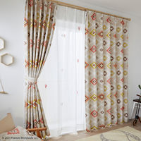 スミノエ PEANUTS セミオーダー カーテン コーストライフ 2100×1900mm レッド 1セット(2枚入)（直送品）