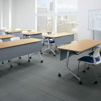 【組立設置込】コクヨ 会議用フラップテーブル リーフライン 幕板付棚無 幅1800×奥行600mm KT-P1201MT1N3 1台（直送品）