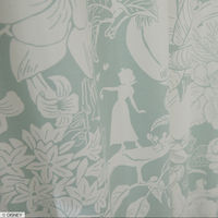 スミノエ DISNEY セミオーダー カーテン プリンセス ハイホー 2200×1850mm ライトグリーン １セット(2枚入)（直送品）