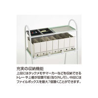 【組立設置込】コクヨ ホワイトボード収納ワゴン キャリオ トレー付 幅832×奥行590×高さ1255mm SCA-ST4-E12H1 1台（直送品）