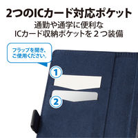 エレコム スマートフォン用マルチレザーケース/スライド式/手帳型/磁石付き/Lサイズ/ブラック P-05PLFYSBK 1個