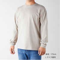 TRUSS オーガニックコットンロングスリーブTシャツ　サイズXL　5.3oz　スミクロ　1着（直送品）