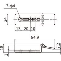 New Hikari (ニューヒカリ）　幅木・ケーシング仮止めプレート 50個入　SH-KPL　清水　1袋（直送品）