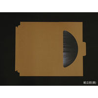 窓付 ピザボックス 10インチハーフ クラフト紙 300枚(25×12) 00553219 1ケース(300枚入(25枚×12袋))（直送品）