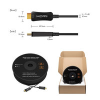 HDMIケーブル 100m 4K60Hz HDMI[オス] - HDMI[オス] 極細 太さ直径4.5mm 光ファイバー VV-HDMI1000AA-AOC-B