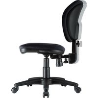 サンワサプライ オフィスチェア(ブラック)SNC-T162BK 1脚 背もたれロッキング・スイング機能 ウレタン布張り事務椅子 ナイロンキャスター（直送品）