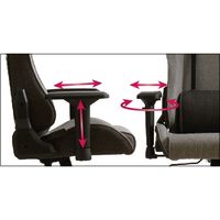 【軒先渡し】関家具 コンティークス ゲーミングチェア シャスティーナ V2 グレー 347812 1脚（直送品）