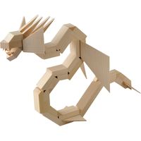 加賀谷木材 木工工作キット 自由工作 恐竜とドラゴン 100725 1個