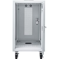 サンワサプライ キャスター付きハブボックス(4U・ホワイト) CP-THBOX4UW 1台（直送品）