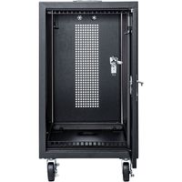 サンワサプライ キャスター付きハブボックス(4U・ブラック) CP-THBOX4UBK 1台（直送品）