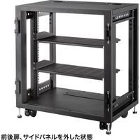 サンワサプライ 小型19インチマウントボックス(12U D450) CP-SVCBOX4BK 1台（直送品）