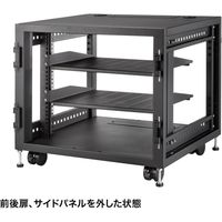 サンワサプライ 小型19インチマウントボックス(9U D600) CP-SVCBOX5BK 1台（直送品）