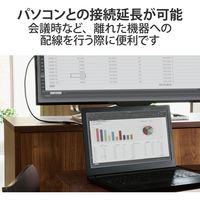 HDMI 延長 ケーブル 2m 4K 60p 金メッキ ブラック DH-HDEX20BK エレコム 1個