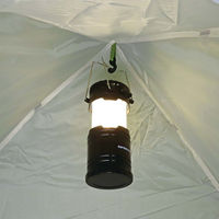 キャプテンスタッグ(CAPTAIN STAG) ファン付きCOBランタン ブラック UK-4066　乾電池式 暖色COB LED