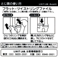 リヒトラブ フラット・ツイストリングファイル A4S 2穴 黄 F5000-5 1冊